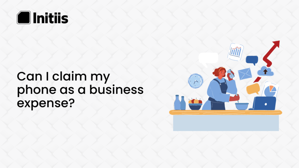How can I claim phones under business expenses? initiis